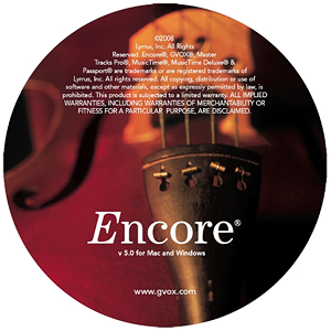 GVOX Encore Notation Software