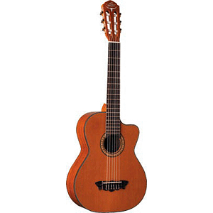 Oscar Schmidt OH30SCE Acoustic-Electric Requinto with Gig Bag