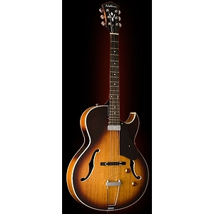 Washburn HB15C Hollow-body Cutaway Electric Guitar with Gig Bag - Tobacco Sunburst