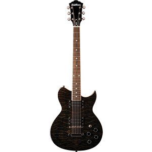 Washburn WI18Q Idol Series Electric Guitar - Quilted Trans Black