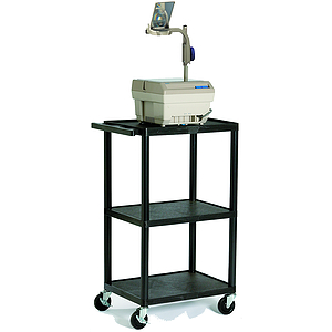Buhl Plastic AV Cart with Closed Head, 2000 Lumen Overhead