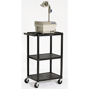 Buhl Plastic AV Cart with Closed Head, 2000 Lumen, Lamp Changer Overhead