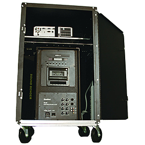 Buhl Sound Blaster Security Media Cart with 80 Watt PA