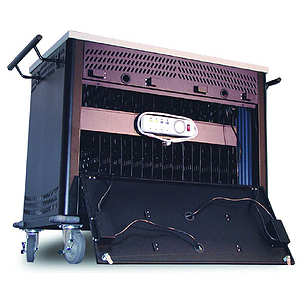 Buhl Laptop Recharger & Storage Cart With 26 Bays