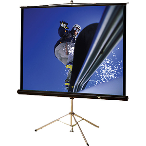 Buhl Tripod Screen, 70"x 70", Matte White with Black Borders