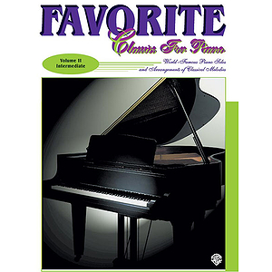 Favorite Claccicis For Piano Vol 2 CD Included