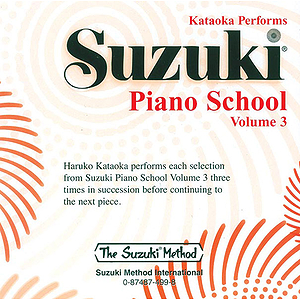 Suzuki Piano Scool CD Volume 3 (Performed By Kataoka)