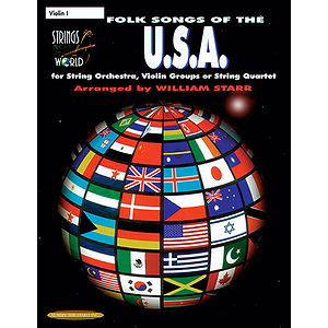 Strings Around The World: Folk Songs Of The U.s.a. Violin 1