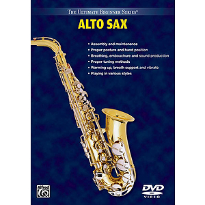 Alto Saxophone Volumes I And II Ultimate Beginner Series (DVD)
