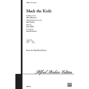 Mack The Knife  Satb