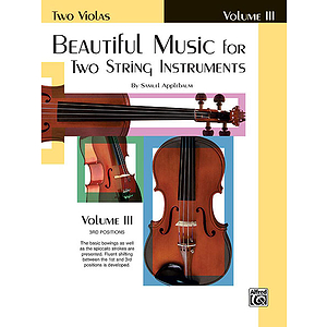 Beautiful Music For Two String Instruments Book III Two Violas