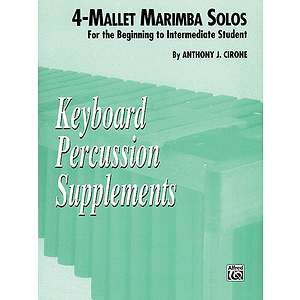 4-Mallet Marimba Solos Keyboard Percussion Supplements
