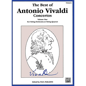 Best Of Antonio Vivaldi Concertos Volume One 1st Violin