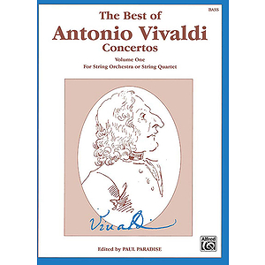 Best Of Antonio Vivaldi Concertos Volume One String Bass