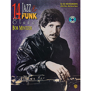 14 Jazz & Funk Etudes For Bass Clef Instruments Trombone Electric Bass String Bass Tuba BK/CD