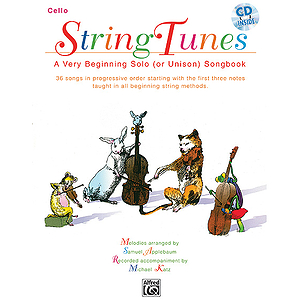 Stringtunes  A Very Beginning Solo (Or Unison) Songbook Cello Book/CD