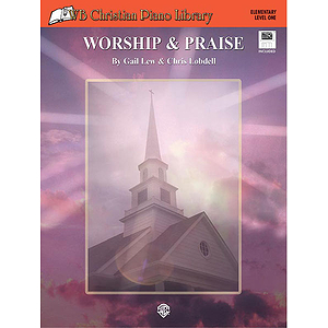 Wb Christian Piano Library Worship & Praise Level One Book And Midi Disk