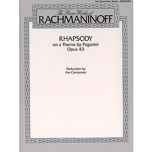Rhapsody On A Theme By Paganini Opus. 43 The Piano Works Ofrachmaninoff