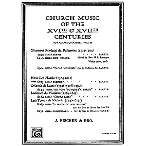 Missa Secunda Satb A Cappella (L)
