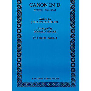Canon In D  Organ-Piano Duet Arranged By Donald Moore