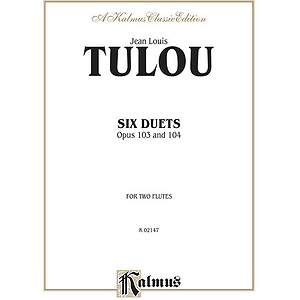 Jean Louis Tulou  Six Duets For Two Flutes Opus 103 And 104