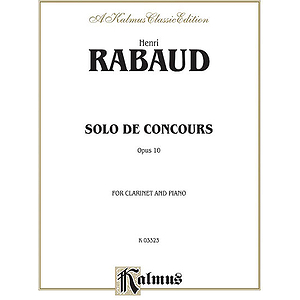 Solo De Concours For Cl/Pa Op 10