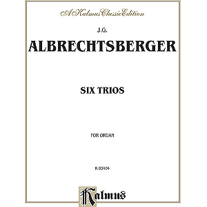 Albrechtsberger 6 Organ Trios O