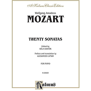 Mozart 20 Sonatas (Bartok) P/S