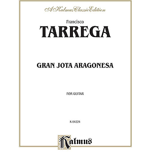 Tarrega Gran Jota Aragonesa For Guitar