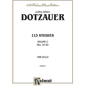 Dotzauer 113 Studies Bk. 2 Cl