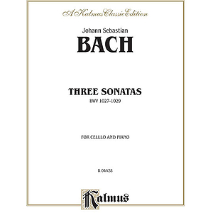 Three Sonatas For Viola Da Gamba Bwv 1027-29