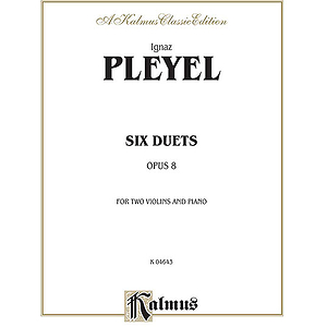 Pleyel Duets Op.8 2vln&piano