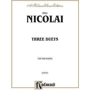 Nicolai 3 Duets For 2 Horns
