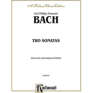 Bach,C.p.e. 2 Son-2/Fl & Bc