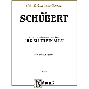 Introduction And Variations On A Theme 'Lhr Blümlein Alle,' Op. 160