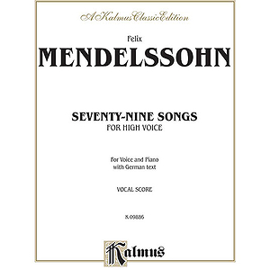 Mendelssohn 79 Songs High Voc So