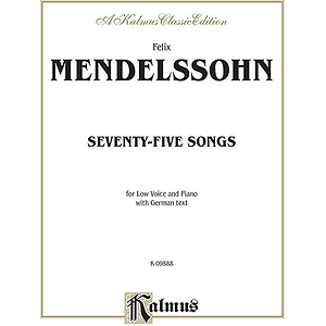 Mendelssohn 79 Songs Low Voc Sol