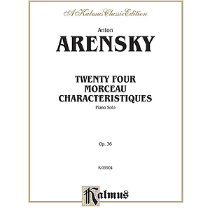 Arensky 24 Morceau Charact.