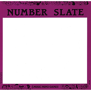 Music Mind Games Level 1: Number-Slate Cards