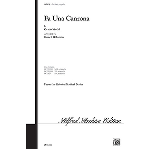 Fa Una Canzona (Sab--A Capella)