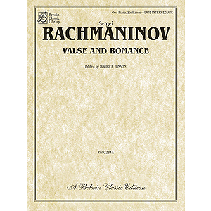 Valse And Romance For One Piano Six Hands By Sergei Rachmaninoff