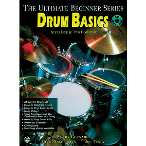 Drum Basics Steps One & Two Combined Ultimate Beginner Series CD Included