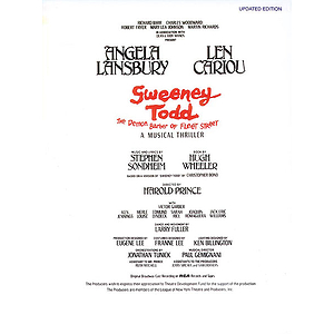 Sweeney Todd Vocal Score