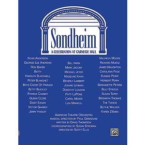 Stephen Sondheim - Sondheim A Celebration At Carnegie Hall