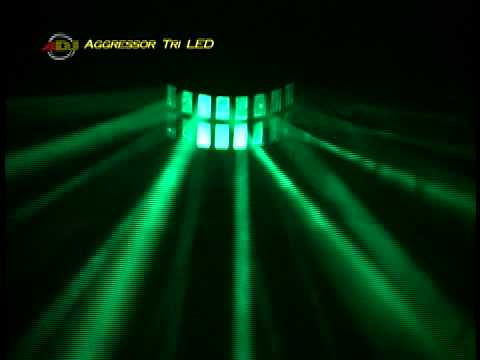 American DJ Aggressor Tri LED Special Effects Light - Demo Video