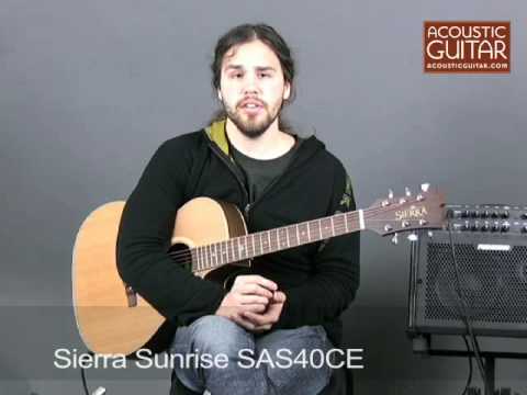 Sierra Sunrise SAS40CE Acoustic-Electric Guitar - video review